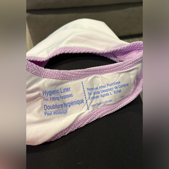 🔥NWOT!! Pink Victoria Secret One Piece Cutout Bathing Suit. Size:M Color:Lilac - Picture 7 of 10